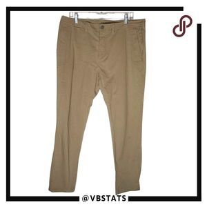 Mack Weldon Men's Maverick Tech Stretch Casual Chino Pants Sandstorm Size 36x32‎